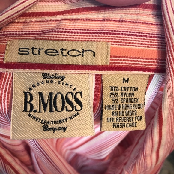 Tailor B. Moss Stretch Strip Button Down - Picture 7 of 8